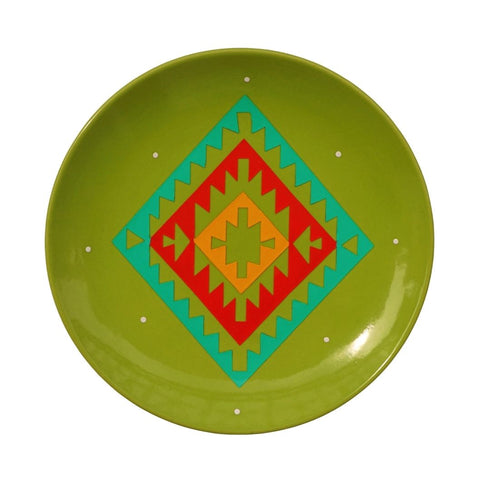 Ikat Motif | Wall Plate | Bohemian Home Decor | Quirky Gift